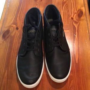 Lacoste Black Leather Shoes